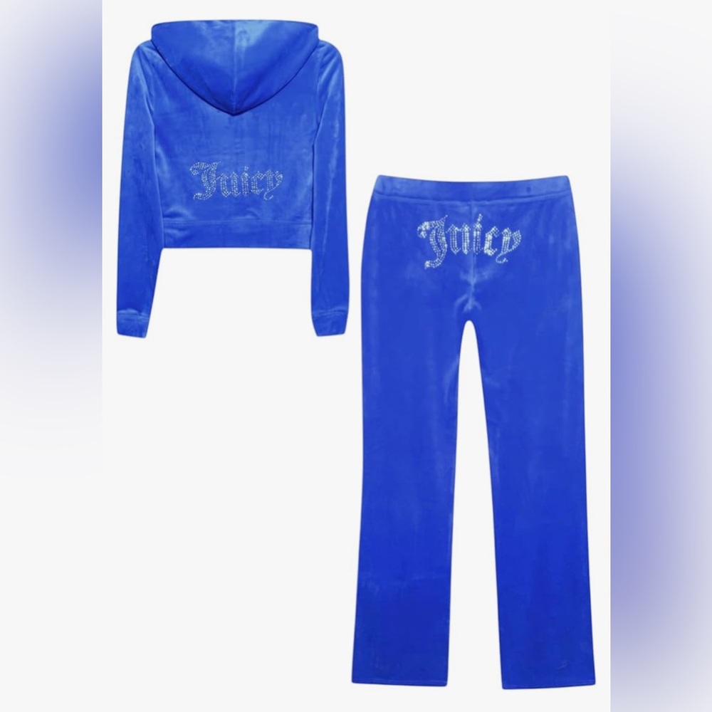Juicy Couture Tracksuit Blue Splash